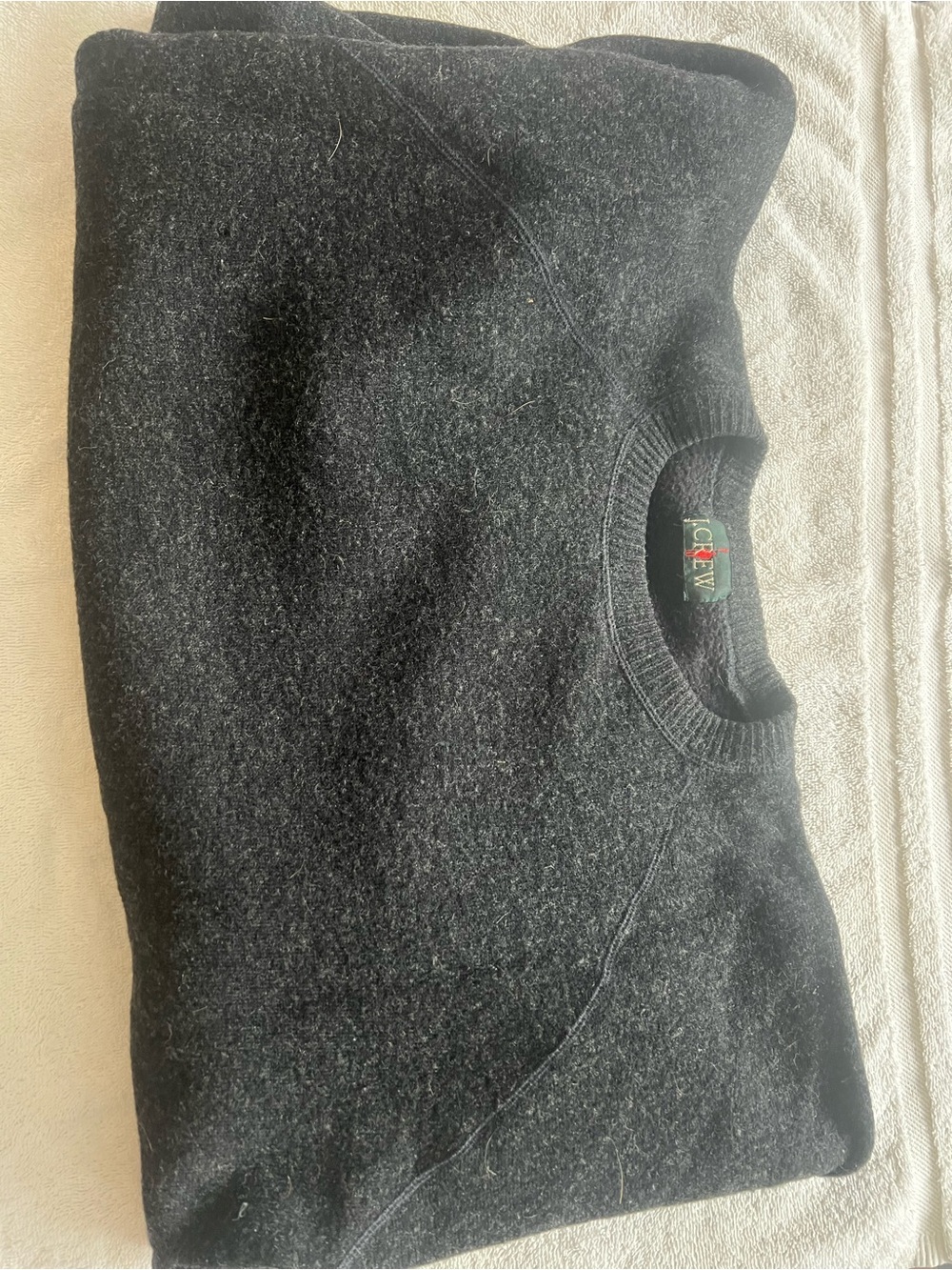 Charcoal J. Crew Men’s Crewneck Pullover Sweater